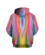 Colorful Irregular Stripe Pullover Hoodie