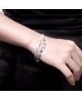 Tai Chi Heart-Hanging Bracelet Heart-Shaped Silver Chain Bracelet